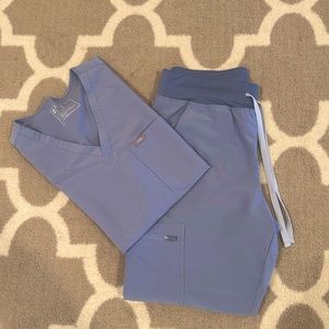 FIGS Scrubs Top - Blue